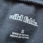 Wild Fable  Black Cropped Tee Shirt Top Photo 2