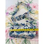 Vera Bradley Quilted Crossbody Bag Floral Blue White Green Matching Pouch Photo 3