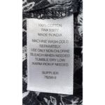 a.n.a  Mini Dress Women's M Black Tina Floral 100% Cotton Pleated Short Sleeve Photo 5