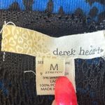 Derek Heart Elegant Blue and Black Lace Dress Photo 8