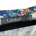 Lauren Ralph Lauren Floral Tie Front Lightweight Pullover Midi Tank Dress Sz 12 Blue Photo 4