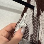 Abel the label  Chocolate Brown White One Shoulder Maxi Dress XS Photo 3