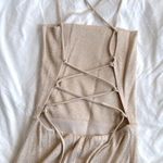 Lucy in the Sky  Champagne Glitter Bodycon Mini Dress Photo 1