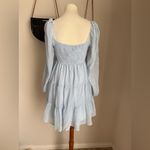 Altar'd State  Light Blue Pastel Long Sleeve Dress, Size Medium Photo 3