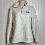 Patagonia White Los Gatos Fleece Jacket Pullover, 1/4 Zip Photo 0