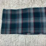 Black Grey Blue Red Plaid Fringed Scarf Photo 4
