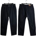 Ralph Lauren NWOT Lauren Jeans Co.  Straight Leg Denim Jeans Women's 14 Black Photo 1