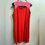 Eileen Fisher LIKE NEW | Firefly Peony Colorblock Cutout Jersey Dress Women’s XS Photo 4