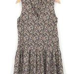 Ro & De Tank Dress Paisley Red Blue Cream XS Photo 0