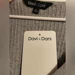 Davi & Dani NWT  Plus Gray and Black Striped Cardigan Sweater Size 1X Photo 3