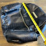 Petunia Pickle Bottom Black Faux Croc Diaper Bag Backpack Pad Wipes Container Photo 7