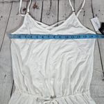 California Waves Romper Swimsuit Cover Up Drawstring Waist Arctic White XS NWT Photo 5