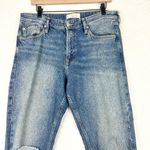 Free People Cuffed Slim Boyfriend Jeans Size 30 Medium Wash High Rise Photo 5