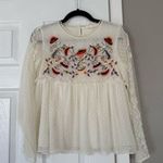 ZARA  Embroidered Ruffle Babydoll Top Photo 0