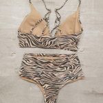 l*space πL*π Animal Instinct Bikini Set Siren Top + Portia Itsy Bottom Small NWT Photo 8