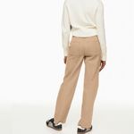 Aritzia Sunday Best Jaden Pant Mid Rise Chinos Womens 4 Organic Cotton Tan Photo 11