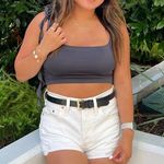 Abercrombie & Fitch Abercombie white denim shorts  Photo 0