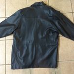 Very nice real black leather coat Size undefined Photo 1