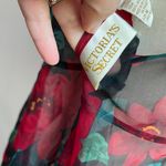 Victoria's Secret Victoria Secret Gold Label Sheer Floral Red & Black Lace Babydoll Chemise Sz M Photo 6