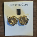 Charter Club  Gold-Tone Swirl Earrings Photo 0