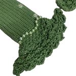Handmade Dark Green crochet Handle Cover for Handbags Photo 4
