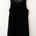 Torrid  Dress Black‎ Size 3X Faux Surplice Mesh Skater New With Tags Plus Curvy Photo 8