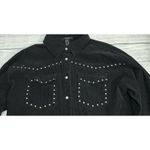 Forever 21 Oversized Corduroy BLACK Shirt Jacket Women's Retro SZ MEDIUM Photo 3