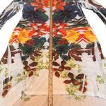 Poliana Plus XL Tropical Floral Lightweight High Low Dress Coverup Resort Chic White Photo 11