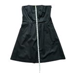 The Limited  Black Strapless Cotton Stretch A-Line LBD Cocktail Lined Dress Sz 12 Photo 12