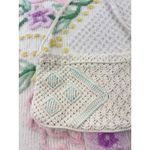 Source Unknown Vintage Boho Macrame Shoulder Bag Cream Crochet Clutch Small Purse Photo 6