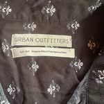 Urban Outfitters Finley Printed Button-Down Shirt Black Size Medium Photo 6