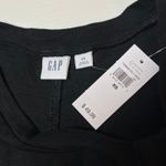 Gap NWT Slub Tie Sleeve T-Shirt Mini Dress Black Size XS Knot Open Minimalist Photo 6