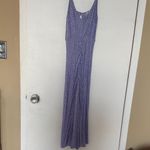 ZARA  Pink and Lavender Leaf Print Maxi Dress Photo 1