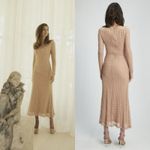 Bardot Adoni Lace Midi Dress - Biscuit XXL Mesh Lace Summer Romantic Bridal Photo 1