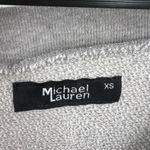 Michael Lauren  Silver Sparkly Open Shoulder Sweatshirt New Size XS Photo 4