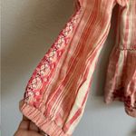 NWT Seen and Be Seen Red Cream Stripe Open Cardigan Blouse Womens S Photo 2