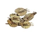 6 Vintage Gold Tone Artists Painters Pallet & Brushes Brooch Pin 2” Photo 3