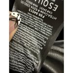 Esqualo Faux Leather Black Brown Motto Jacket Size 6 Grunge Biker Edgy Photo 5