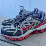 Nike Y2K Shox Red Gray Leather Running Shoes 313812-561 Women’s 8 Photo 6