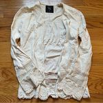Cotton On outerwear cream cardigan with lace trim size XXS Photo 0