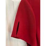 Diane Von Furstenberg  Raizel Fit & Flare Crepe Dress size 14 Red Office Photo 12