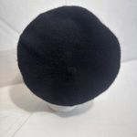 Vintage Quiet Luxury Minimalist Old Money Winter Wool Black Beret Hat Photo 1