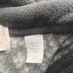 Stan Herman Sweater Jacket Size Large Fleece Lined Zip Gray White‎ Geometric Photo 5