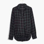 Madewell Surplice Wrap-Front Shirt in Palma Plaid SZ XS Photo 1