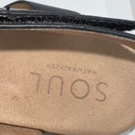 Soul Naturalizer Ankle Strap Platform Sandals Black Vegan Leather Women’s 9.5 Tan Photo 7