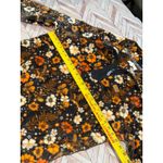 Simply Southern Womens Fleece Pullover Sweatshirt Floral Print Orange Brown XL Black Photo 6