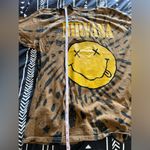 Nirvana  Tie Dye Music Band Tee Smiley Unisex T-Shirt Oversized Adult Sz L NWOT Photo 5