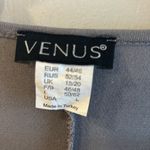 Venus  3/4 ZIP TUNIC TOP GREY COLOR WITH GUNMETAL ZIPPER 3/4 SLEEVE
SIZE LARGE Photo 1