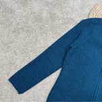 La Vincunita Women’s 100% Baby Alpaca Sweater Cardigan Full Zip in Blue XL Photo 5