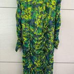 Ganni  NWT Sulphur Spring Mesh Ruched Dress Photo 6